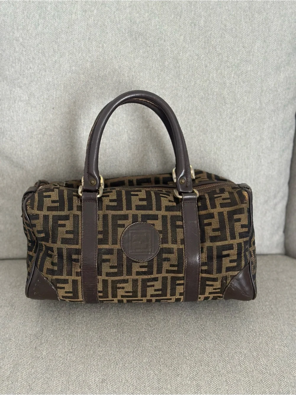 Fendi Zucca FF Boston bag
